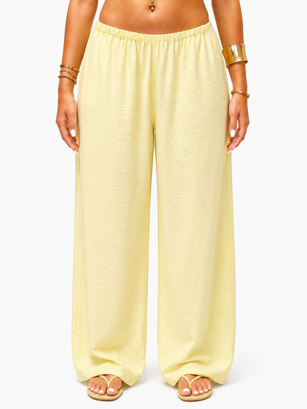 Butter Yellow Linen Pants